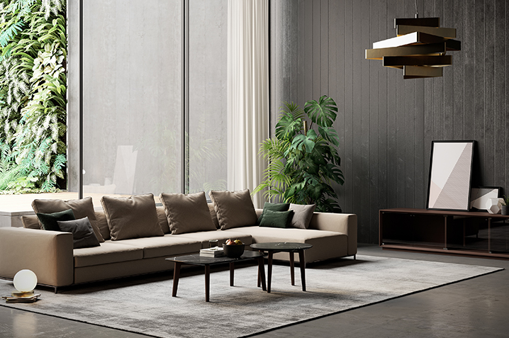 通過(guò)光線(xiàn)明暗對(duì)比、色彩冷暖對(duì)比、材料質(zhì)地對(duì)比等